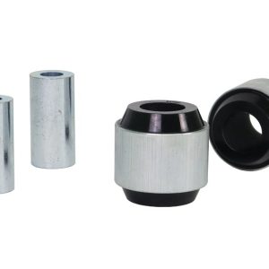 Whiteline Control Arm Bushing, Black/ Silver, Synthetic Elastomer, With Two Shell Bushings and Two Tubes – W63498