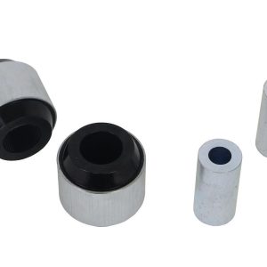 Whiteline Control Arm Bushing, Black/ Silver, Synthetic Elastomer, With Two Shell Bushings and Two Tubes – W63498