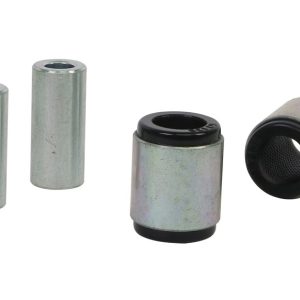 Whiteline Control Arm Bushing, Black/ Silver, Synthetic Elastomer, With Two Shell Bushings and Two Tubes – W63597