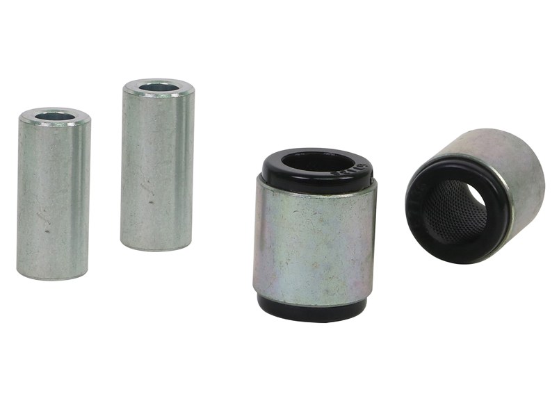 Whiteline Control Arm Bushing, Black/ Silver, Synthetic Elastomer, With Two Shell Bushings and Two Tubes – W63597