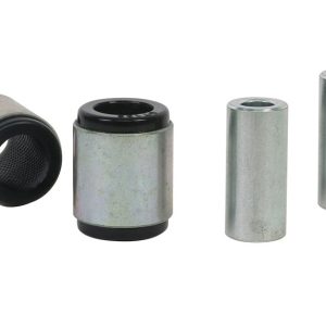 Whiteline Control Arm Bushing, Black/ Silver, Synthetic Elastomer, With Two Shell Bushings and Two Tubes – W63597
