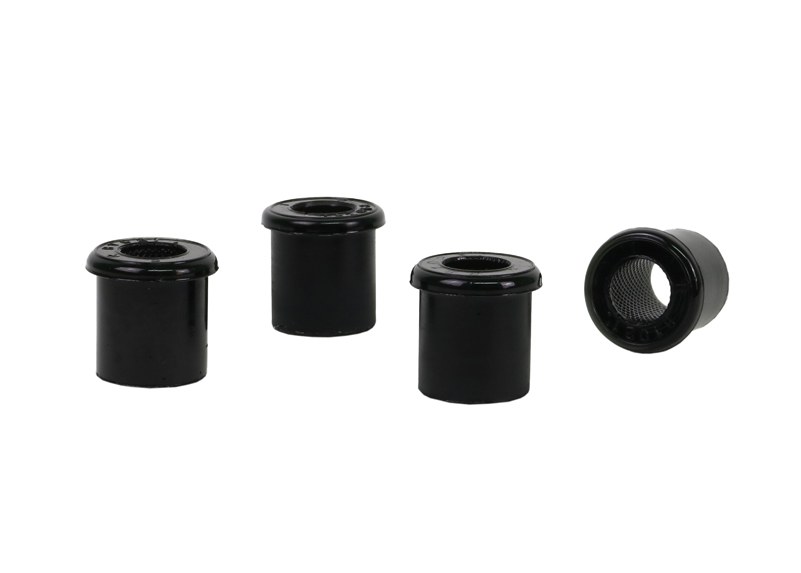 Whiteline Leaf Spring Shackle Bushing, Black, Polyurethane, With 4 Rear Bushings/ 2 Front Rear Bushings – W71021