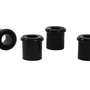 Whiteline Leaf Spring Shackle Bushing, Black, Polyurethane, With 4 Rear Bushings/ 2 Front Rear Bushings – W71021