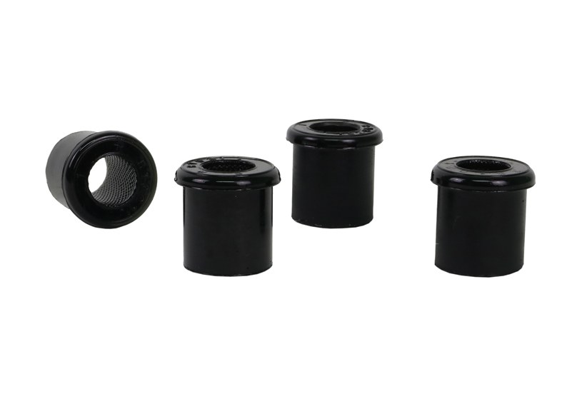 Whiteline Leaf Spring Shackle Bushing, Black, Polyurethane, With 4 Rear Bushings/ 2 Front Rear Bushings – W71021
