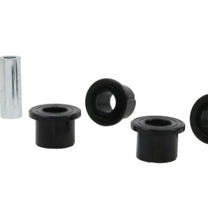 Whiteline Leaf Spring Bushing, Black, Synthetic Elastomer, One Set Eye Front Bushings – W73250