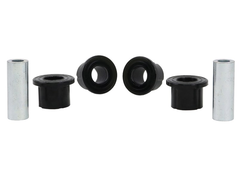 Whiteline Leaf Spring Bushing, Black, Synthetic Elastomer, One Set Eye Front Bushings – W73250