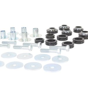 Whiteline Body Mount Bushings, Pack of 12, With Six Tubes/ Six Bolts/ Eight Washers/ Two Nuts/ Grease – W93494
