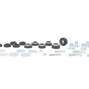 Whiteline Body Mount Bushings, Pack of 12, With Six Tubes/ Six Bolts/ Eight Washers/ Two Nuts/ Grease – W93494