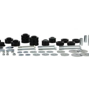 Whiteline Body Mount Bushings, Pack of 14, With Six Tubes/ Six Bolts/ Thirty Washers/ Six Nuts/ Grease – W93497