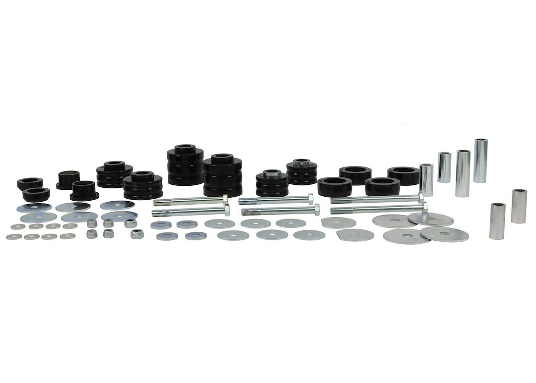 Whiteline Body Mount Bushings, Pack of 14, With Six Tubes/ Six Bolts/ Thirty Washers/ Six Nuts/ Grease – W93497