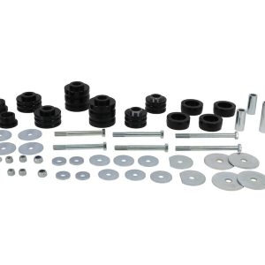 Whiteline Body Mount Bushings, Pack of 14, With Six Tubes/ Six Bolts/ Thirty Washers/ Six Nuts/ Grease – W93497