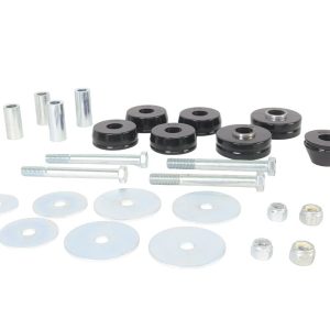 Whiteline Body Mount Bushings, Pack of 8, With Four Tubes/ Eight Washers/ Four Nuts/ Four Bolts/ Grease – W93499
