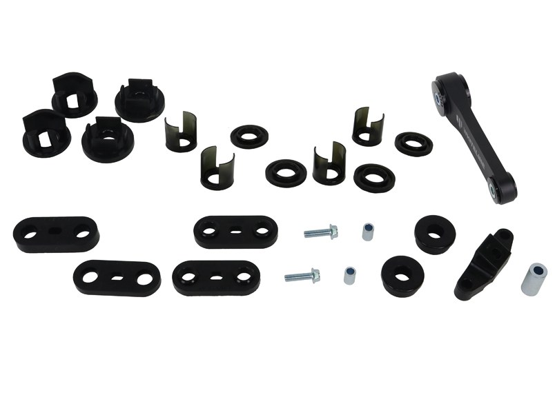 Whiteline Suspension Bushing Kit, Black, With Engine Mount and Bushings – WEK096