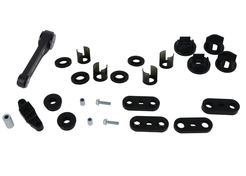 Whiteline Suspension Bushing Kit, Black, With Engine Mount and Bushings – WEK096