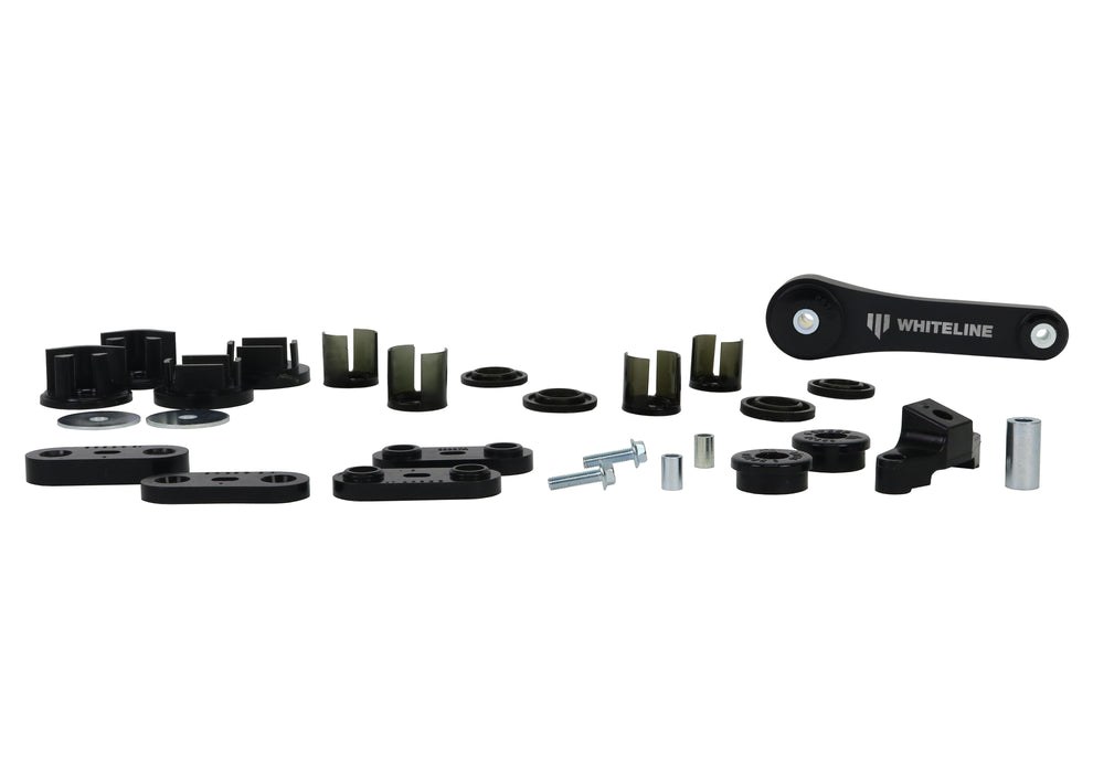 Whiteline Suspension Bushing Kit, Black, With Engine Mount and Bushings – WEK096