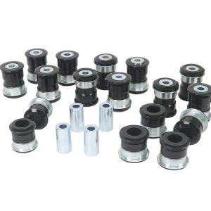 Whiteline Suspension Bushing Kit, Black, Polyurethane, With Upper and Lower Control Arm Bushings – WEK142