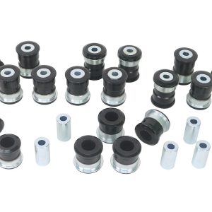 Whiteline Suspension Bushing Kit, Black, Polyurethane, With Upper and Lower Control Arm Bushings – WEK142
