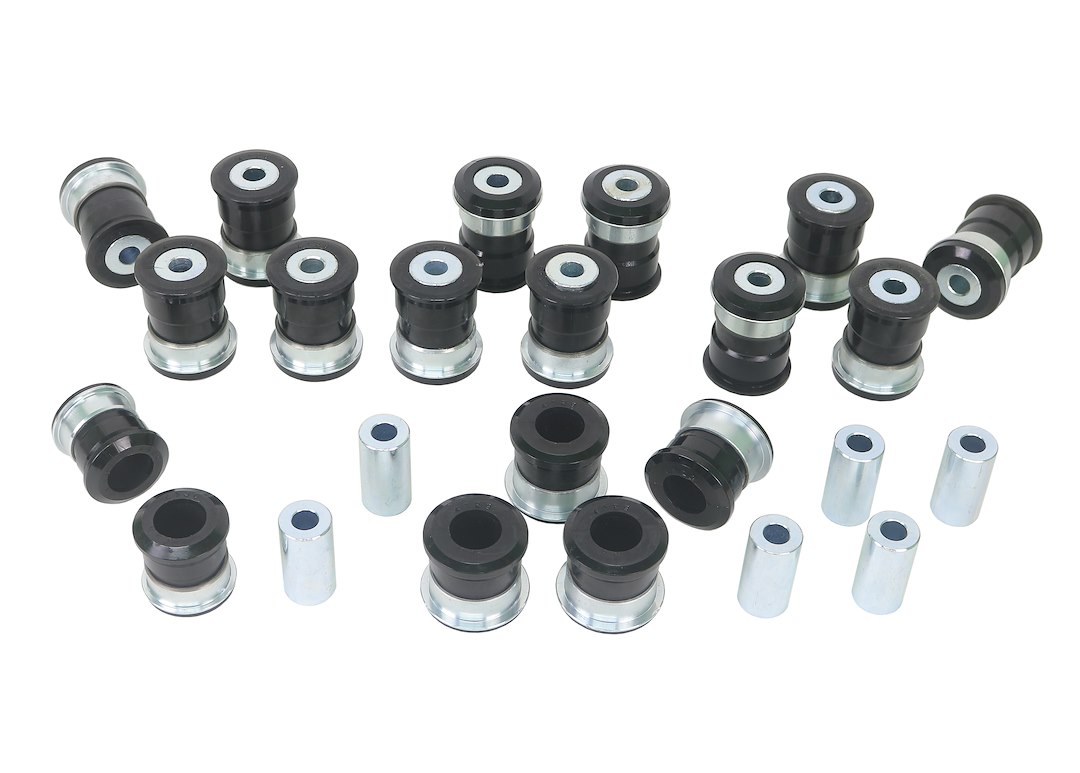 Whiteline Suspension Bushing Kit, Black, Polyurethane, With Upper and Lower Control Arm Bushings – WEK142