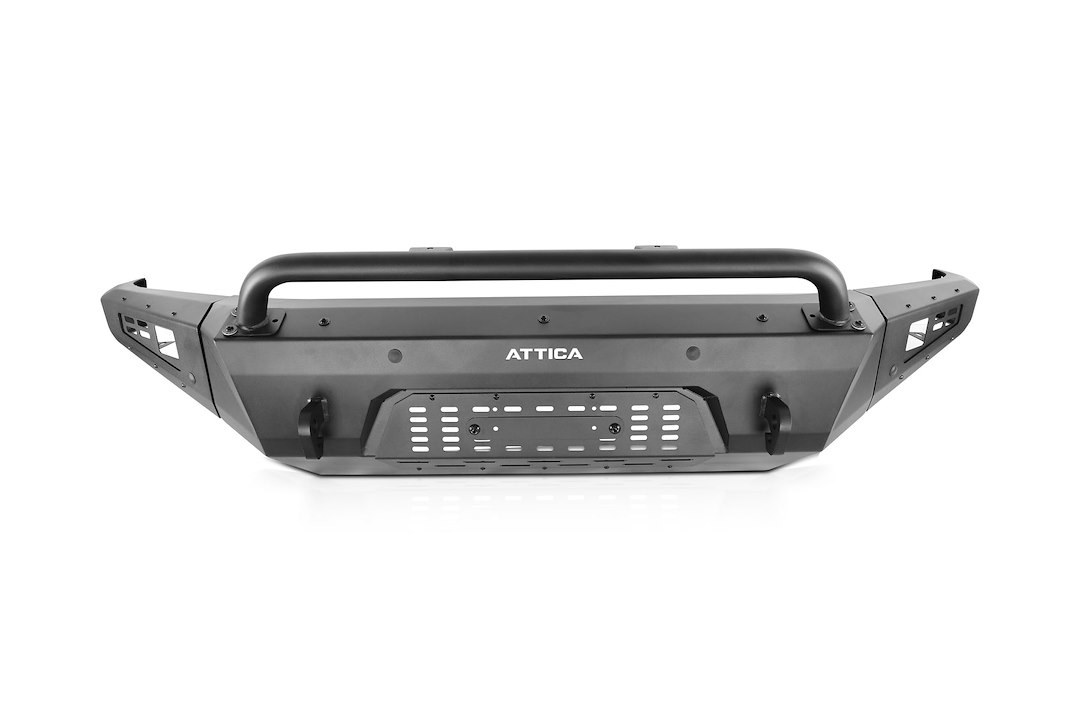 Winjet Bumper, Terra Series, Modular Design, With Bull Bar, With Internal Winch Mount, With D-Ring Mounts – ATTF201A103-BX