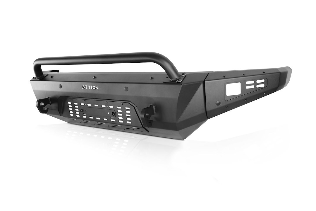 Winjet Bumper, Terra Series, Modular Design, With Bull Bar, With Internal Winch Mount, With D-Ring Mounts – ATTF201A103-BX