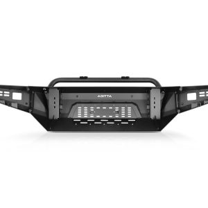 Winjet Bumper, Terra Series, Modular Design, With Bull Bar, With Internal Winch Mount, With D-Ring Mounts – ATTF201A103-BX