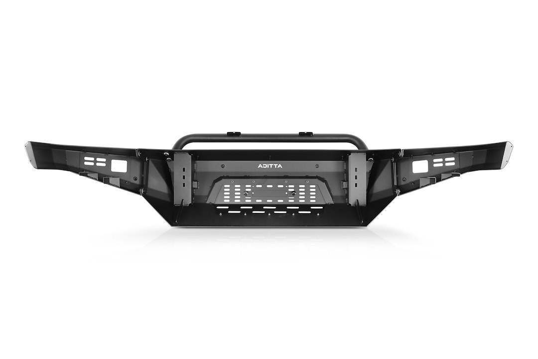 Winjet Bumper, Terra Series, Modular Design, With Bull Bar, With Internal Winch Mount, With D-Ring Mounts – ATTF201A103-BX
