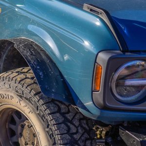 Winjet Fender Flare, Terra Series, Flat Style, Powder Coated Textured Black, E-Coated Steel, Set of 2 – ATTFB01H101-BX-F