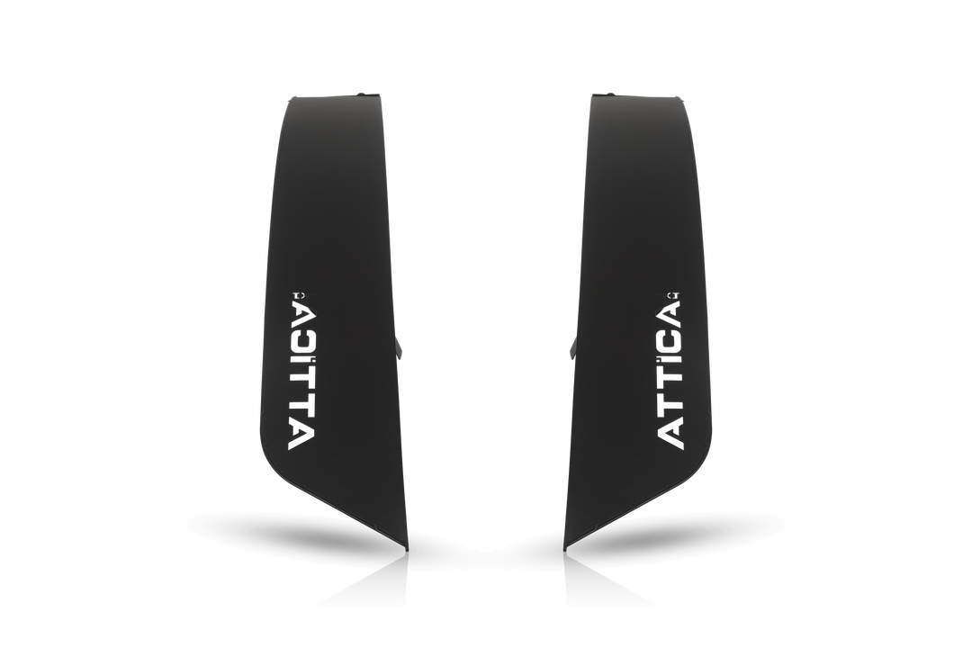 Winjet Fender Flare, Terra Series, Flat Style, Powder Coated Textured Black, E-Coated Steel, Set of 2 – ATTFB01H101-BX-R