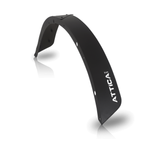 Winjet Fender Flare, Terra Series, Flat Style, Powder Coated Textured Black, E-Coated Steel, Set of 2 – ATTFB01H101-BX-R