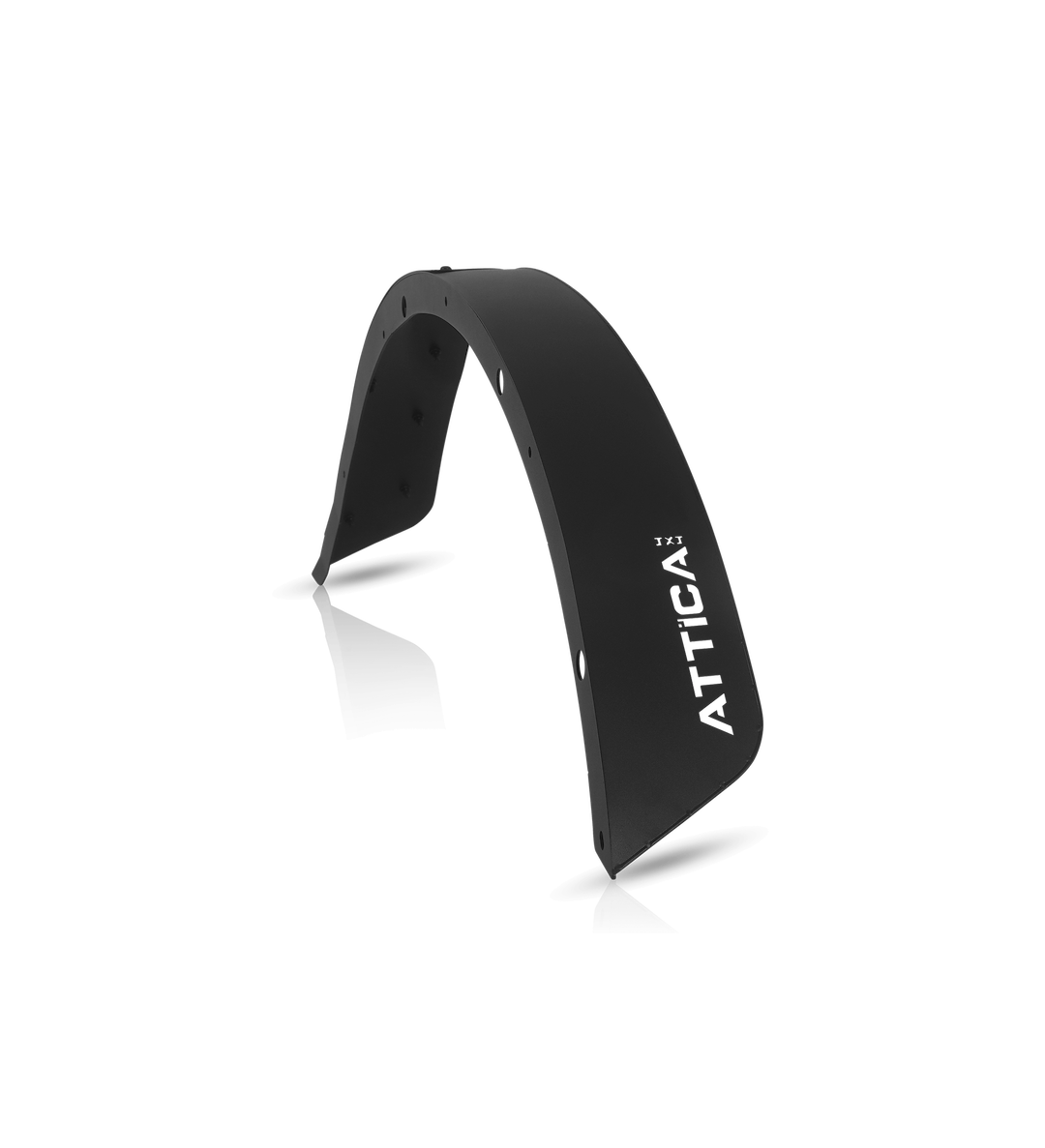 Winjet Fender Flare, Terra Series, Flat Style, Powder Coated Textured Black, E-Coated Steel, Set of 2 – ATTFB01H101-BX-R