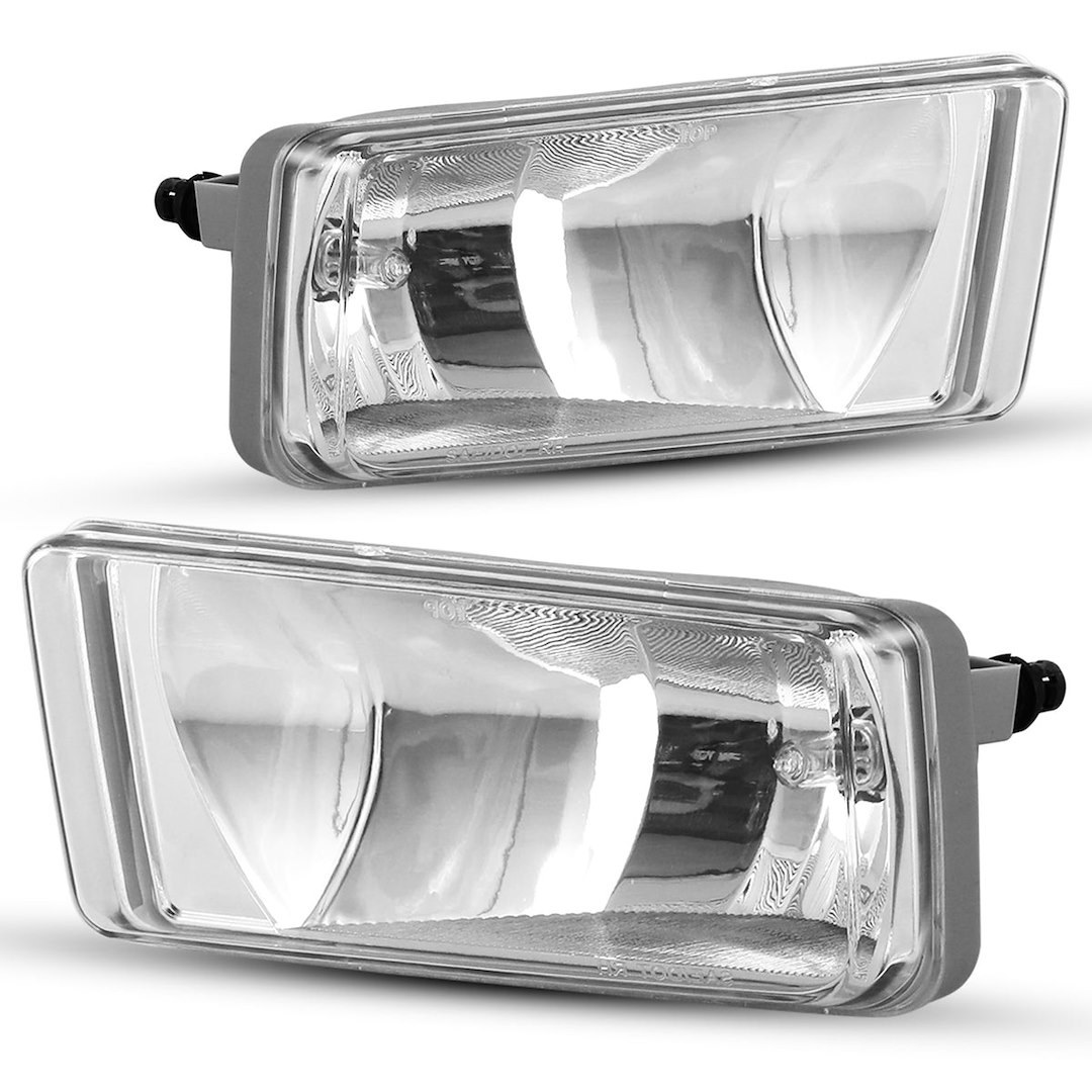 Winjet Driving/ Fog Light, Halogen Bulb, Clear 5202 Bulb, OE Size/ Shape, 24 Watt Bulbs, 13.5 Volt, Fog Beam, Clear Lens – CFWJ-0156-C