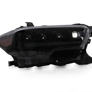 Winjet Headlight Assembly, Apex Series, LED Bulb, Projector, High/ Low Beam, Built-IN Osram LED Chip, Clear Polycarbonate Lens – CHATT0769-H6-GBC-SQ