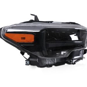 Winjet Headlight Assembly, Apex Series, LED Bulb, Projector, High/ Low Beam, Built-IN Osram LED Chip, Clear Polycarbonate Lens – CHATT0769-H6-GBC-SQ