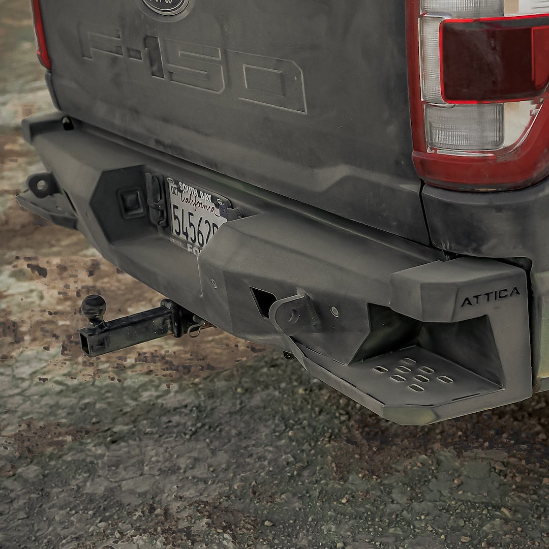 Winjet Bumper, Terra Series, Rear, One Piece Design, With D-Ring Mounts, Compatible with OE Receiver Hitch – ATTF103B101-BX