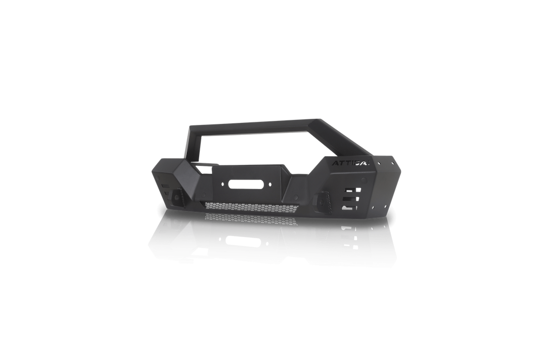 Winjet Bumper, Frontier Series, Modular Design, With Bull Bar, With Internal Winch Mount, With D-Ring Mount – ATTJL01A110-BX