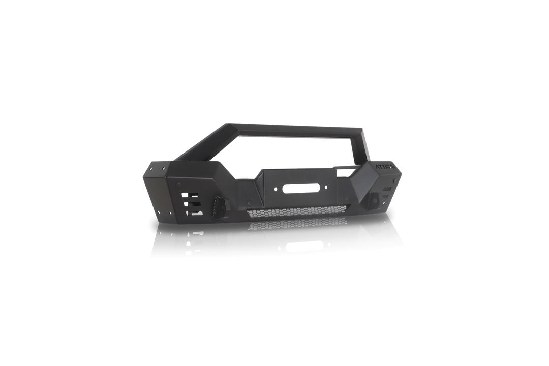 Winjet Bumper, Frontier Series, Modular Design, With Bull Bar, With Internal Winch Mount, With D-Ring Mount – ATTJL01A110-BX