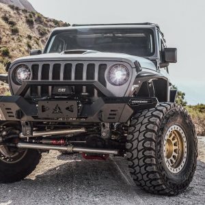 Winjet Bumper, Frontier Series, Modular Design, With Bull Bar, With Internal Winch Mount, With D-Ring Mount – ATTJL01A110-BX