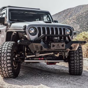 Winjet Bumper, Frontier Series, Modular Design, With Bull Bar, With Internal Winch Mount, With D-Ring Mount – ATTJL01A110-BX