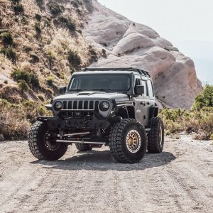 Winjet Bumper, Frontier Series, Modular Design, With Bull Bar, With Internal Winch Mount, With D-Ring Mount – ATTJL01A110-BX
