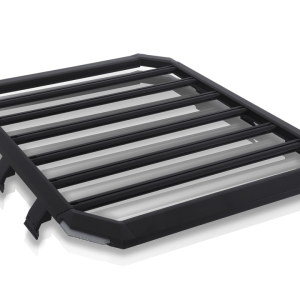 Winjet Roof Rack, Frontier Series, Direct-Fit, Powder Coated, Textured Black, Aluminum, Single – ATTJL02F101-BX