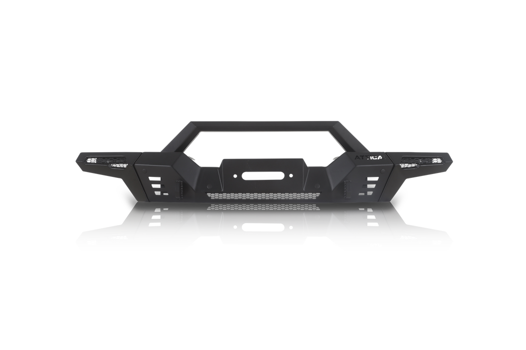 Winjet Bumper Extension, Frontier Series, For Use with Front Bumper ATTJL01A110-BX, Powder Coated Textured Black Steel – ATTJL01A110-1-BX