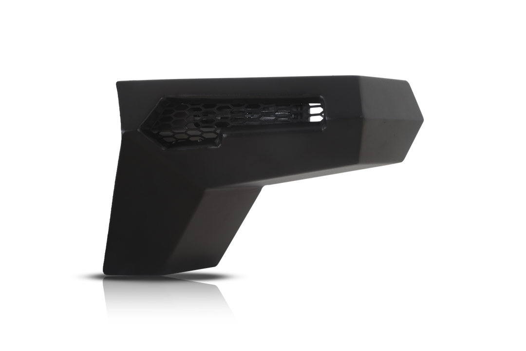 Winjet Bumper Extension, Frontier Series, For Use with Front Bumper ATTJL01A110-BX, Powder Coated Textured Black Steel – ATTJL01A110-1-BX