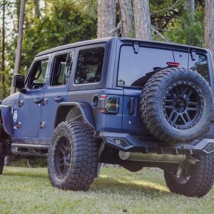 Winjet Fender Flare, Terra Series, Flat Style, Powder Coated Textured Black, E-Coated Steel, Set of 2 – ATTJL01H107-BX-R