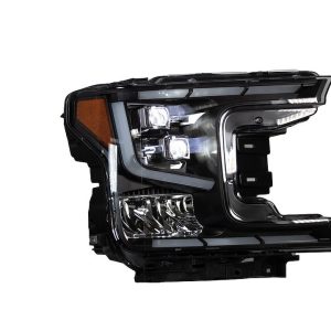 Winjet Headlight Assembly, LED Bulb, Projector with LED Daytime Running Light/ Sequential Turn Signal, Clear Low Beam/ High Beam Bulb – CHRNG0671-B-SQ