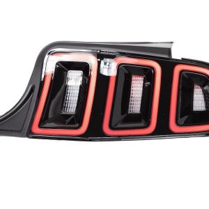 Winjet Tail Light Assembly, LED, Smoke Lens, Gloss Black ABS Plastic Housing – CTRNG0678-GBS
