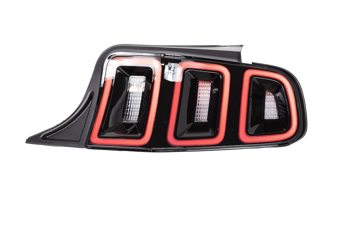 Winjet Tail Light Assembly, LED, Smoke Lens, Gloss Black ABS Plastic Housing – CTRNG0678-GBS