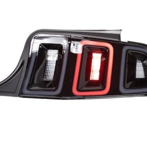 Winjet Tail Light Assembly, LED, Smoke Lens, Gloss Black ABS Plastic Housing – CTRNG0678-GBS