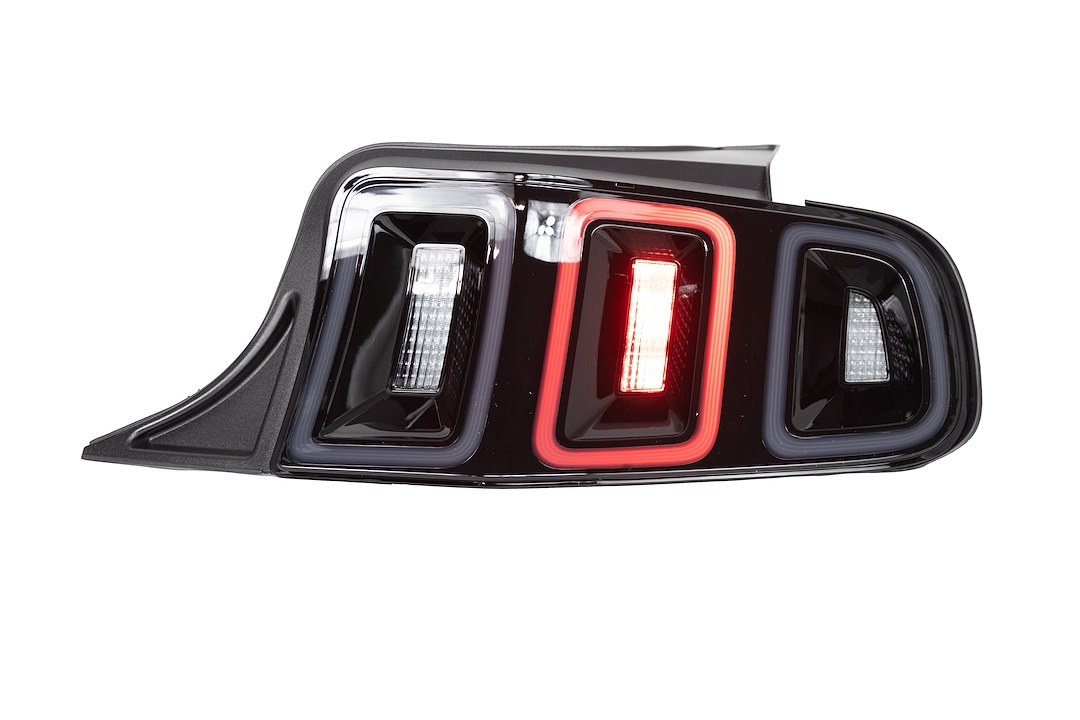 Winjet Tail Light Assembly, LED, Smoke Lens, Gloss Black ABS Plastic Housing – CTRNG0678-GBS