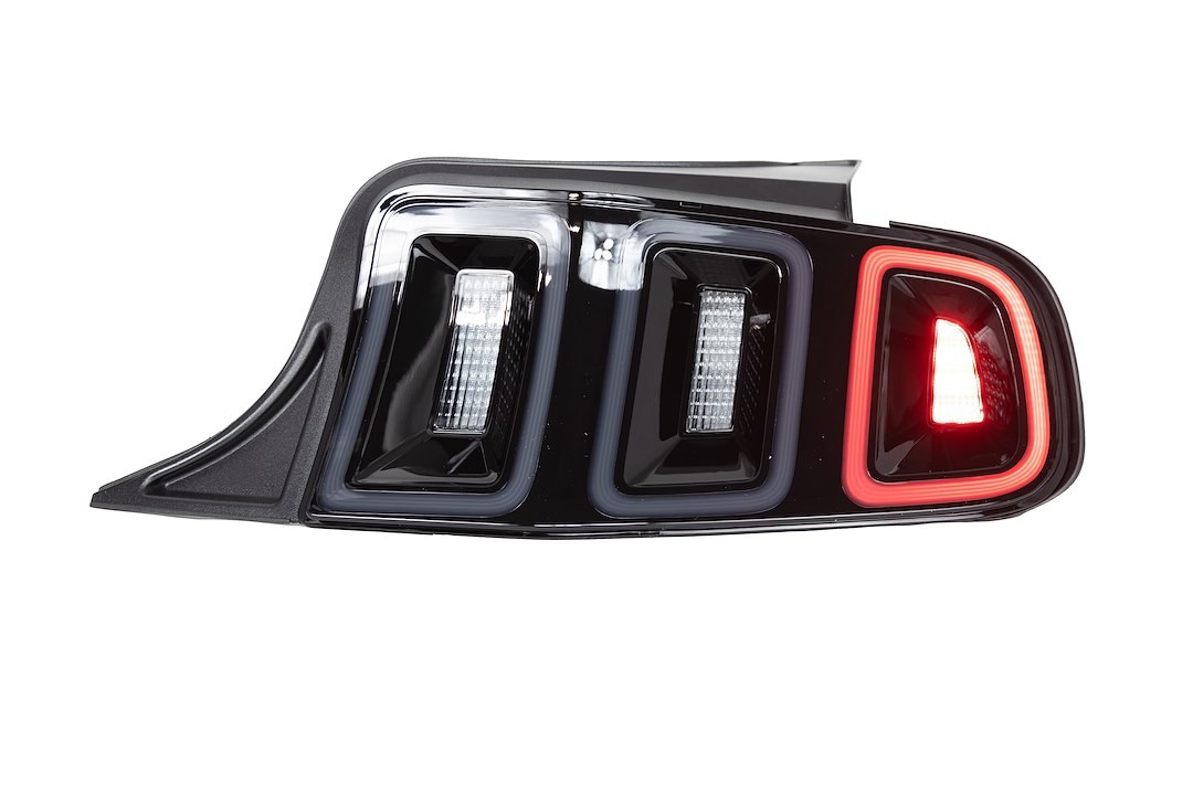 Winjet Tail Light Assembly, LED, Smoke Lens, Gloss Black ABS Plastic Housing – CTRNG0678-GBS