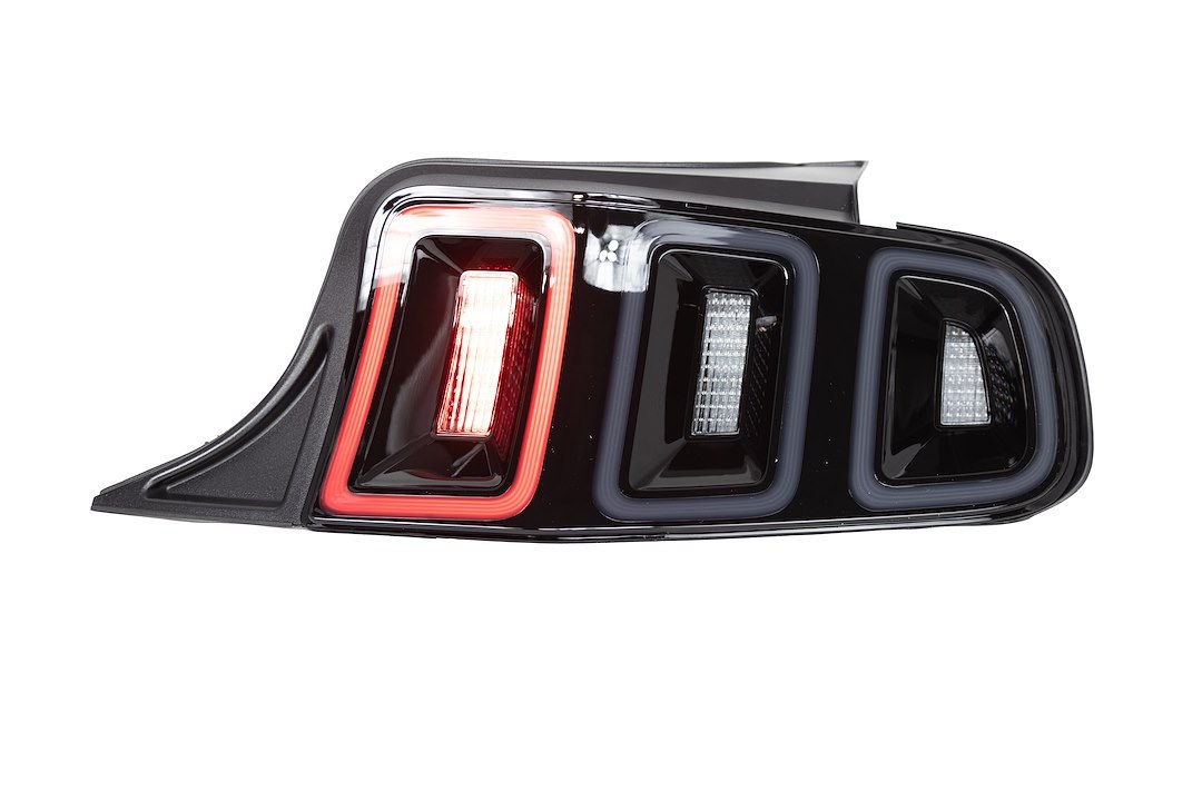 Winjet Tail Light Assembly, LED, Smoke Lens, Gloss Black ABS Plastic Housing – CTRNG0678-GBS